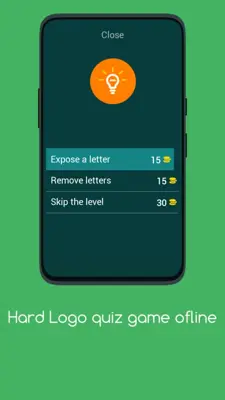 Hard Logo quiz game ofline android App screenshot 1